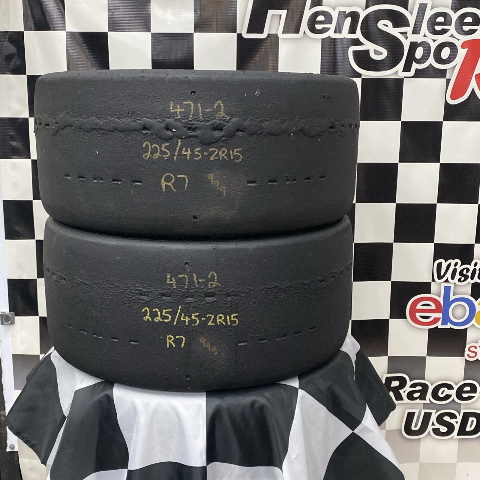 471-2 USDRRT HOOSIER DOT Road Race Tires 225/45-ZR15 R7