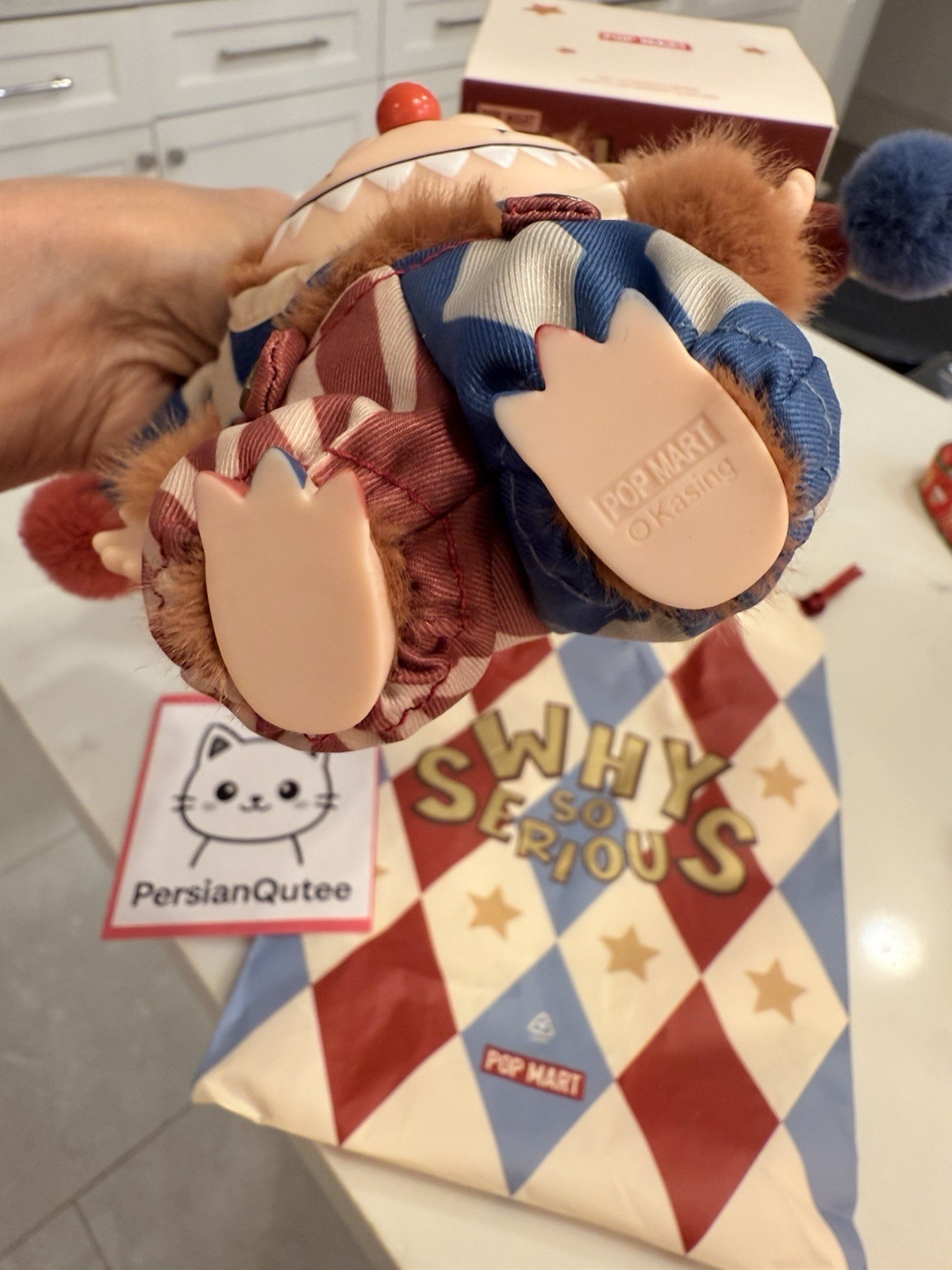 Pop Mart, Why So Serious Series Vinyl Plush Pendant (JUGGLING CLOWN)