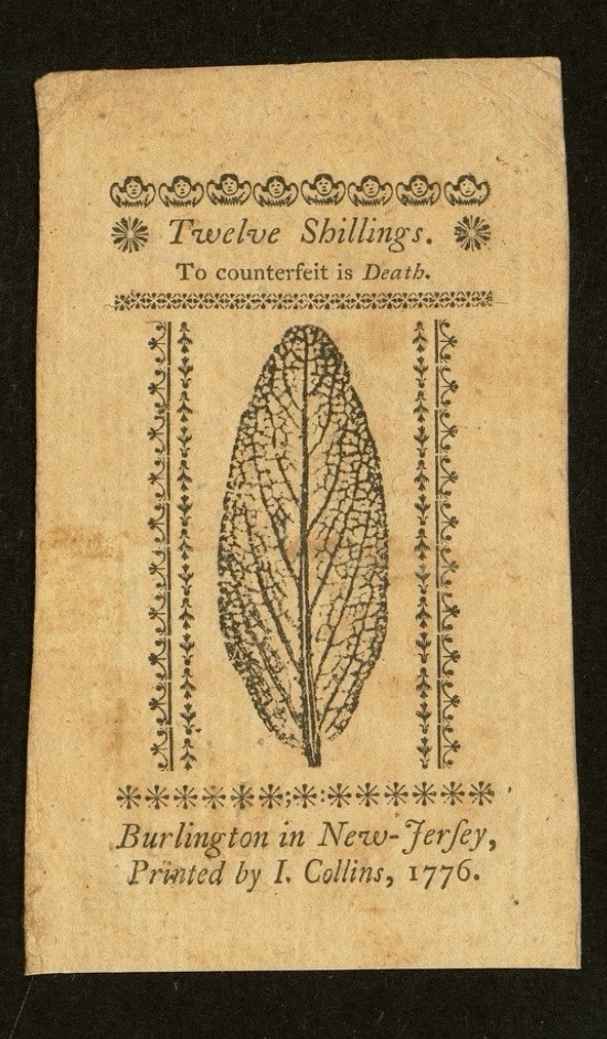 1776 NEW JERSEY Colonial Currency American Revolution Bank Note NJ-179, PMG 50