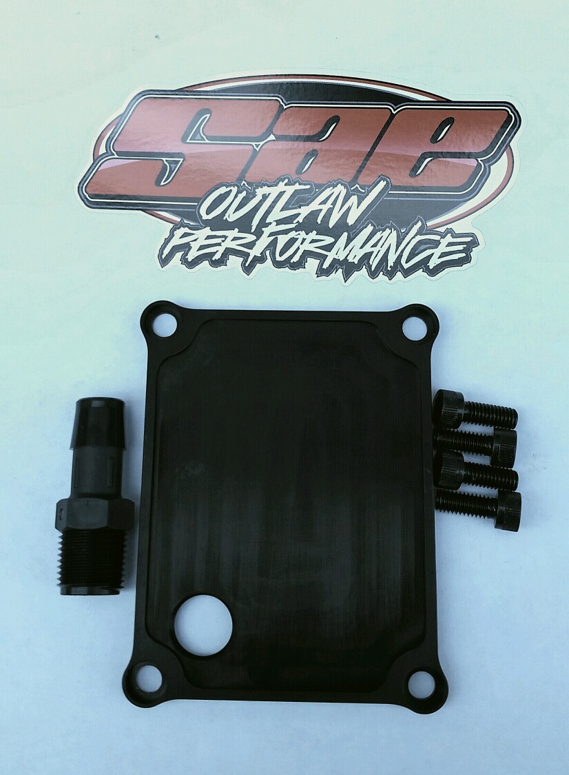 Hayabusa Low Profile Crankcase Breather fits all years black anodize finish