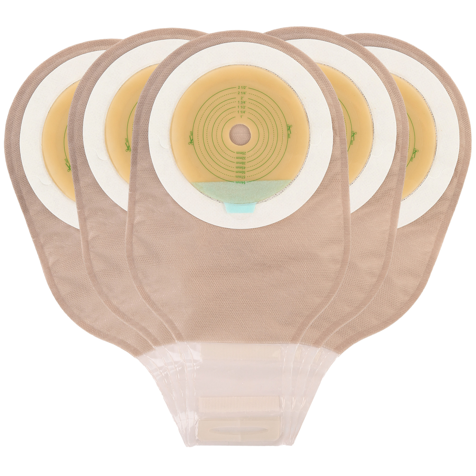 100 X Colostomy Bags Ostomy Supplies One Piece Drainable Ostomy Pouch Cut-to-Fit