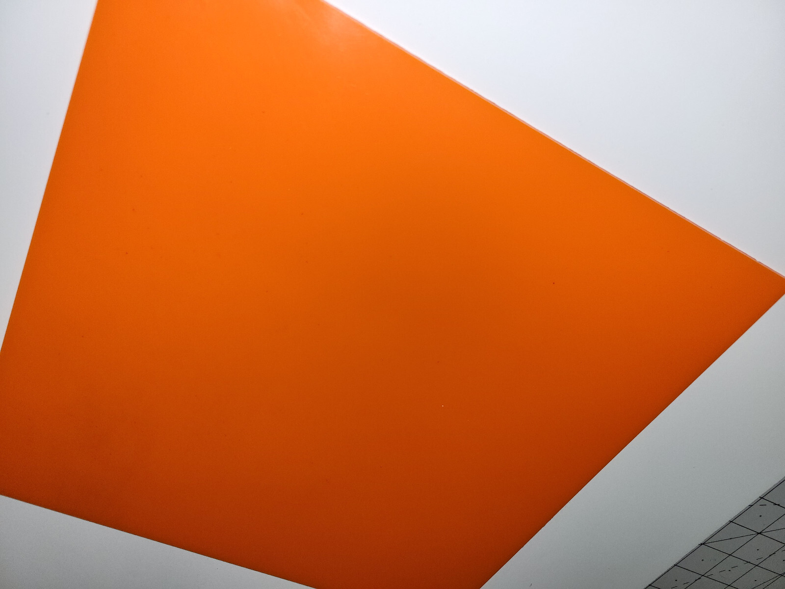 1/8" x 12" X 12" URETHANE / POLYURETHANE 80 A ORANGE SHEET