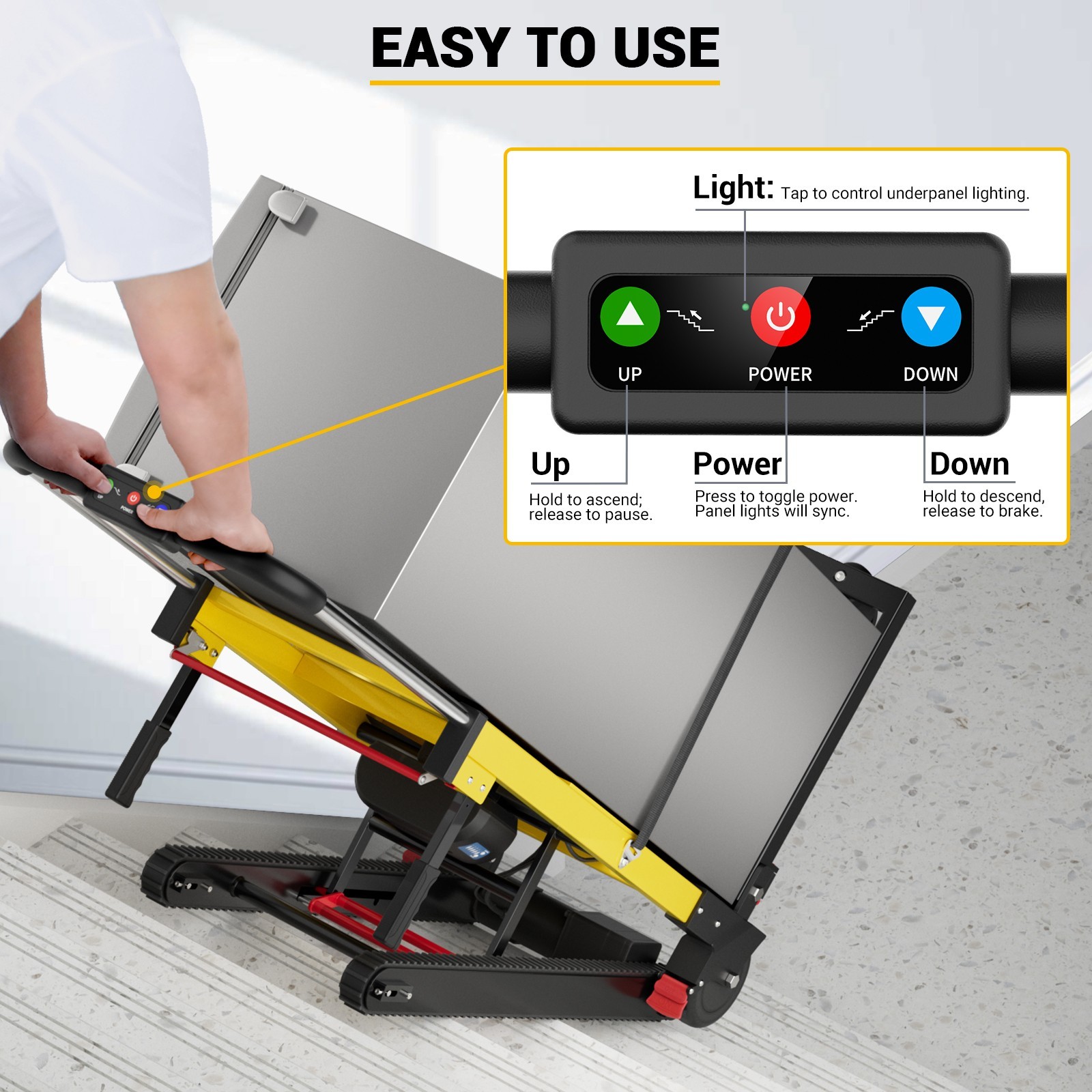 Electric Stair Climbing Hand Trucks Dolly Heavy Duty Stair Climber for Moving