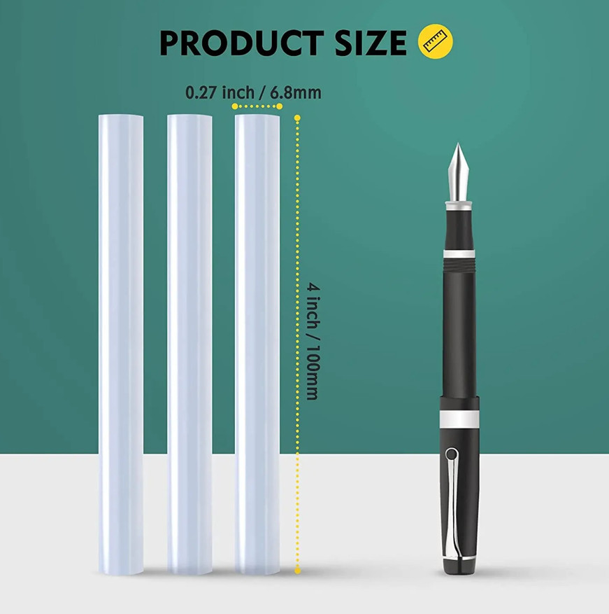 100pcs Mini Hot Glue Sticks – 7mm Clear Adhesive for DIY & Repairs - NEW