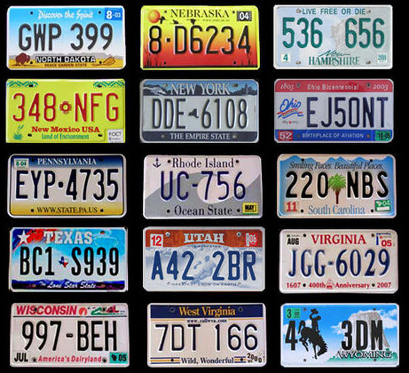 50 UNITED STATES LICENSE PLATES SET NUMBER TAG USA LOT + 1 BONUS GRAPHIC PLATE!