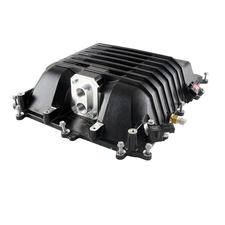 CBM-10809 CBM BILLET HEAT EXCHANGER ADAPTER LSA SUPERCHARGER -10 PORTS