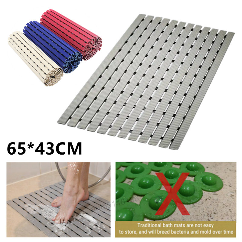 Premium Bath Tub Shower Mat Anti Slip PVC Bathroom Floor Pad Anti-bacterial Mat