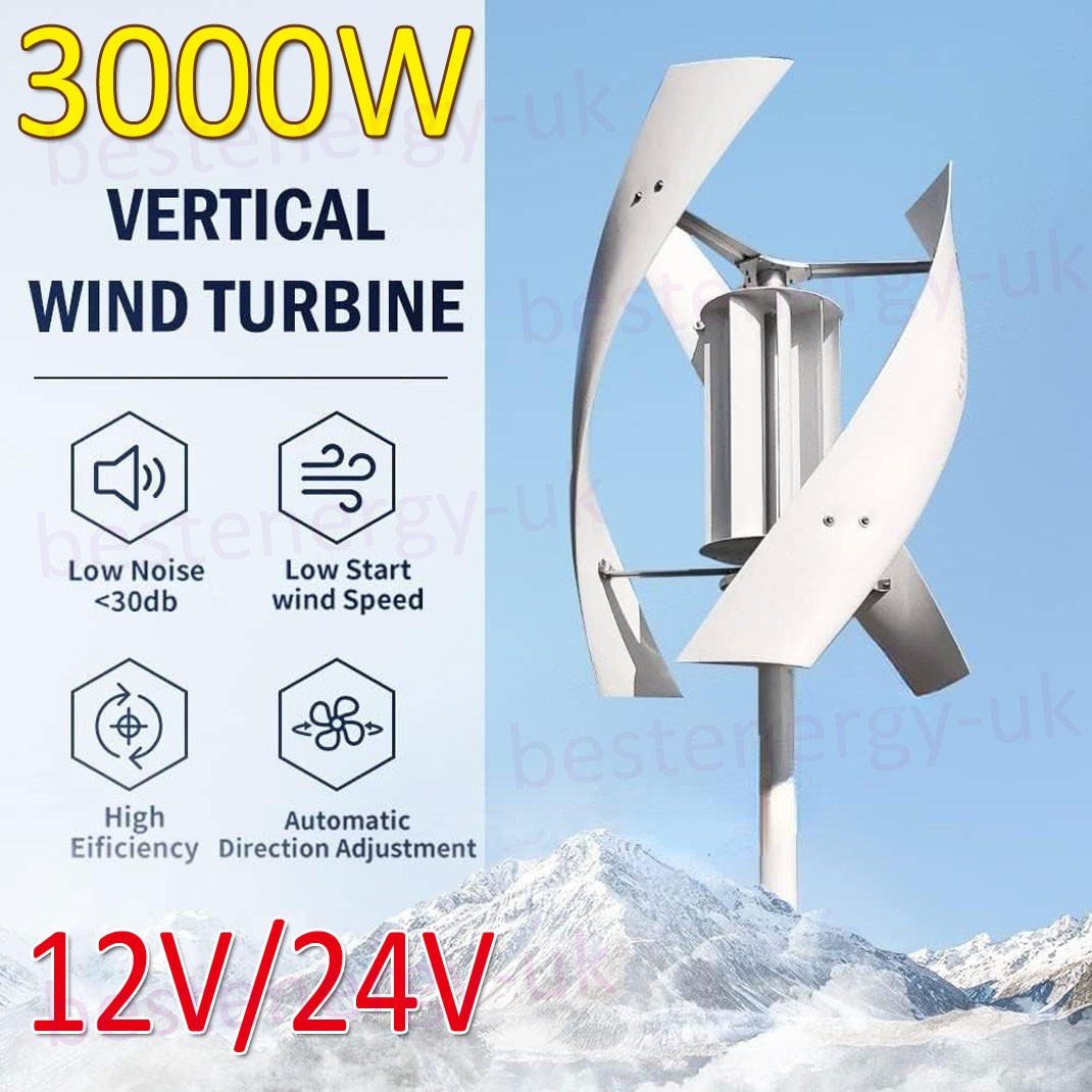3000W Wind Turbine Generator MPPT Hybrid Controller Power Inverter 12V/24V/48V