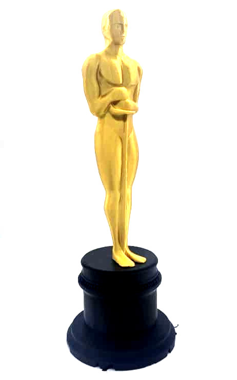 Replica Academy Award Statuette Oscar - 14 Inches Tall 3D Printed PLA Silk Gold