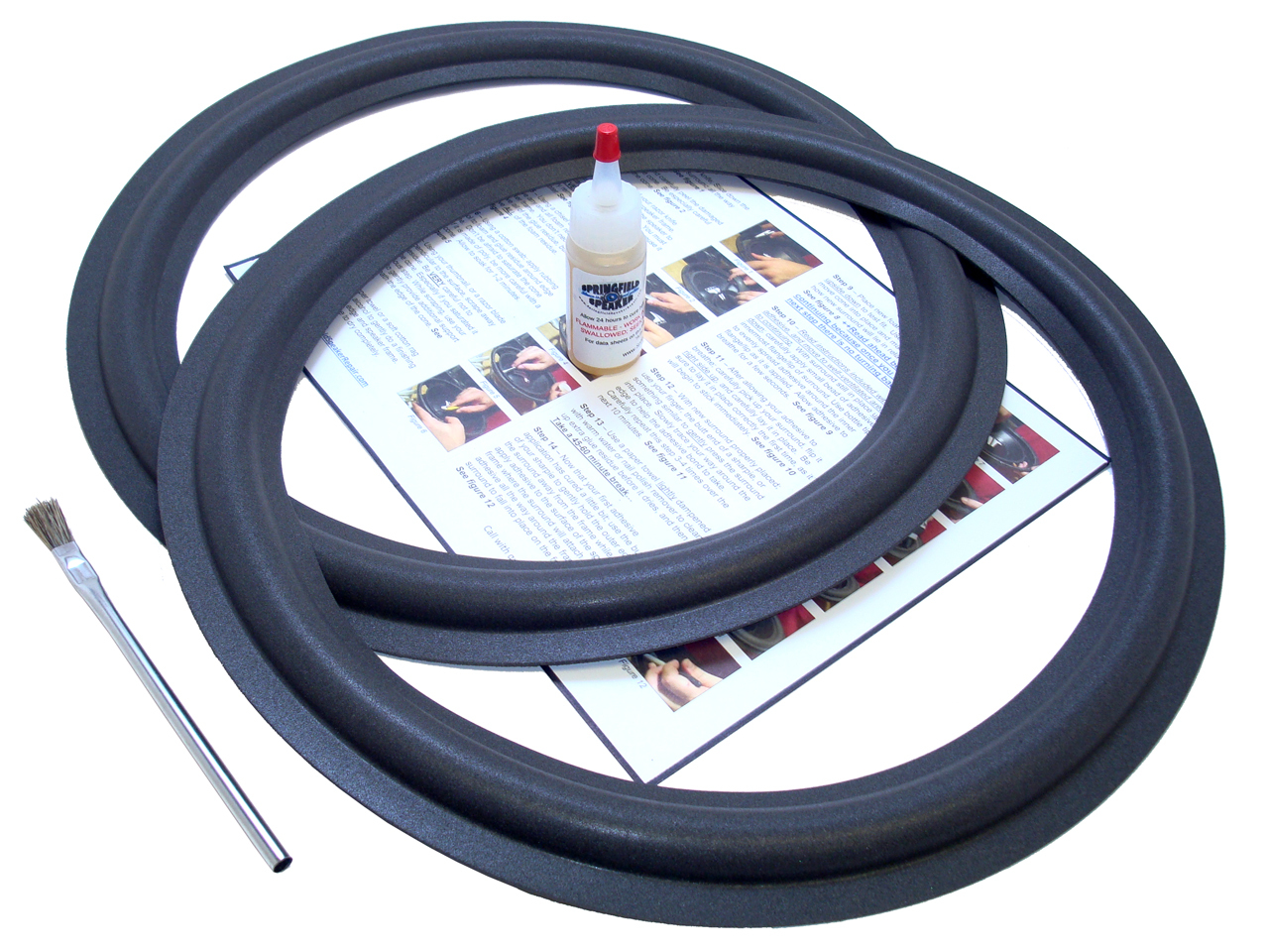 Standard 15" (15 inch) Speaker Foam Surround Repair Kit - 2A15-26