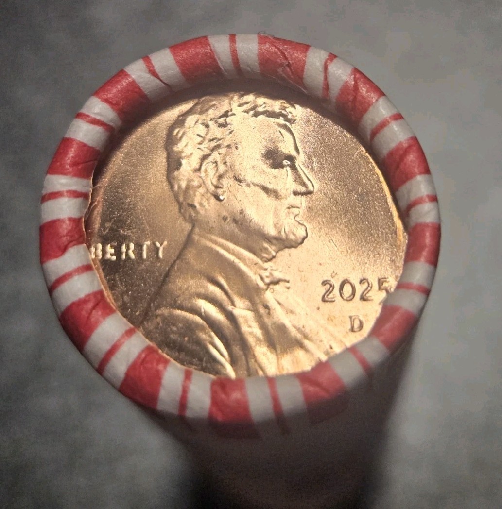 2025 D LINCOLN PENNY CENTS SEALED $25 BOX - 50 ROLLS (2500 PCS) BU/UNC+++
