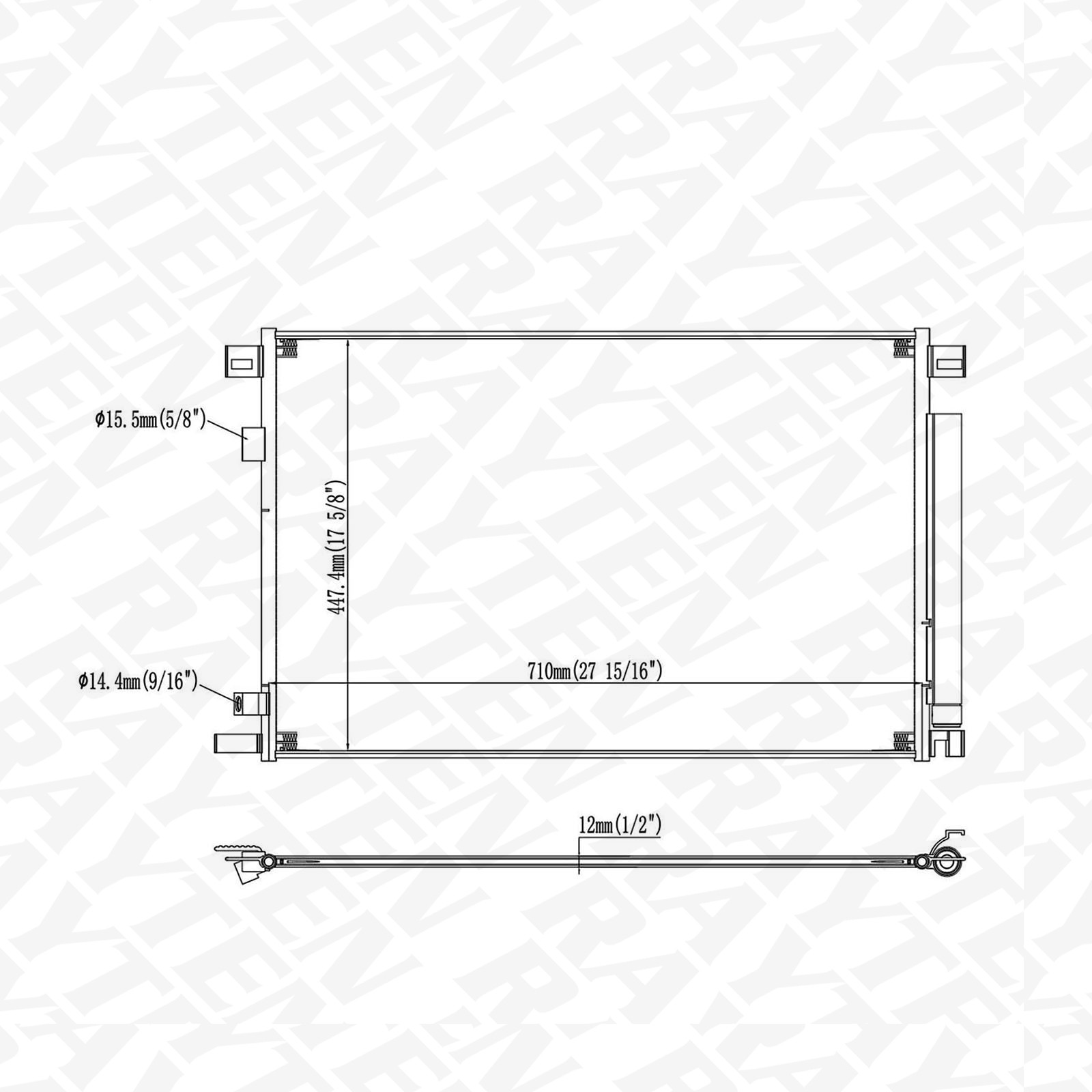 30085 Condenser for Toyota Avalon 2019-2022 Camry 2018-22 RAV4 2019-21 2.5L 3.5L