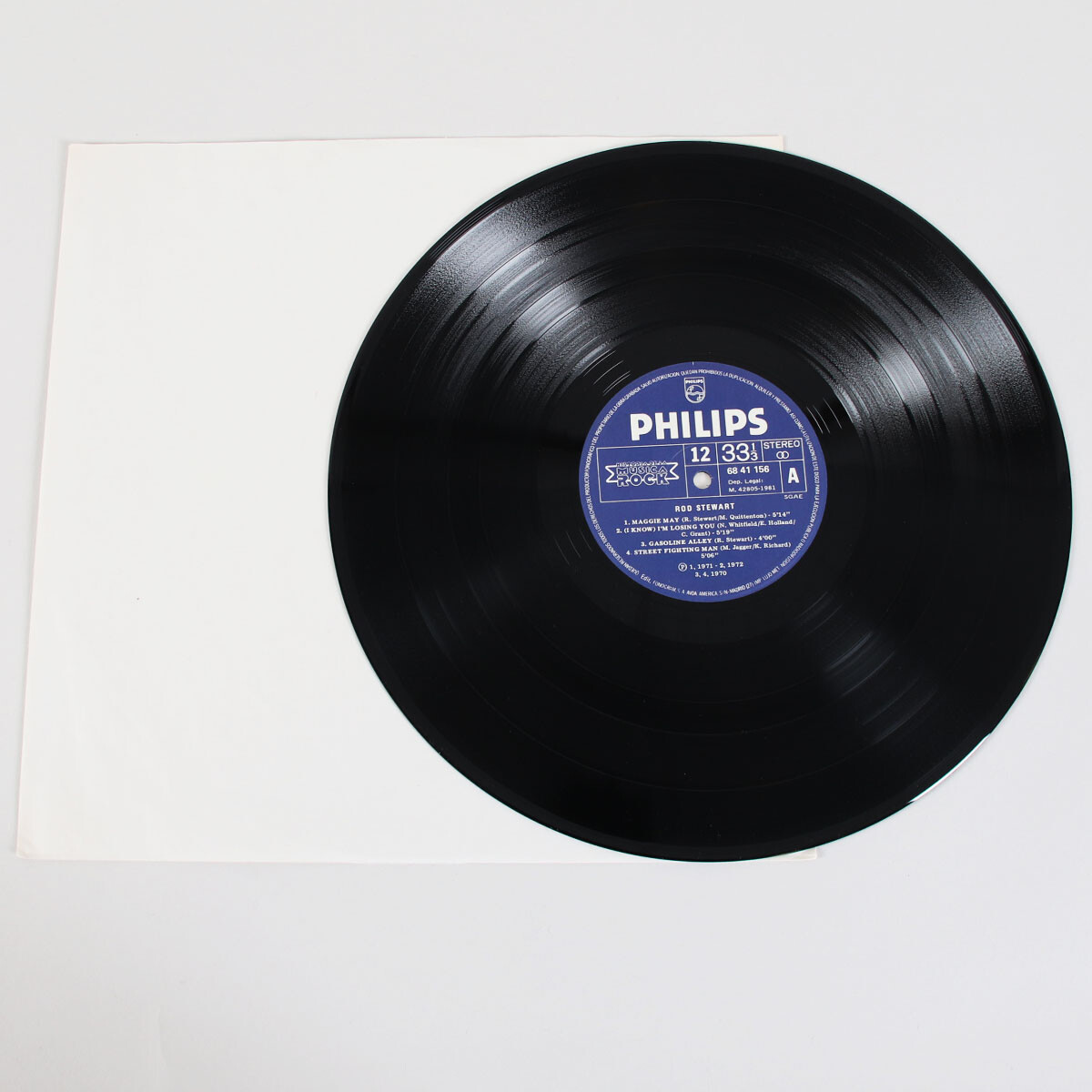 Rod Stewart Signed Record Album (Spanish) - COA BAS