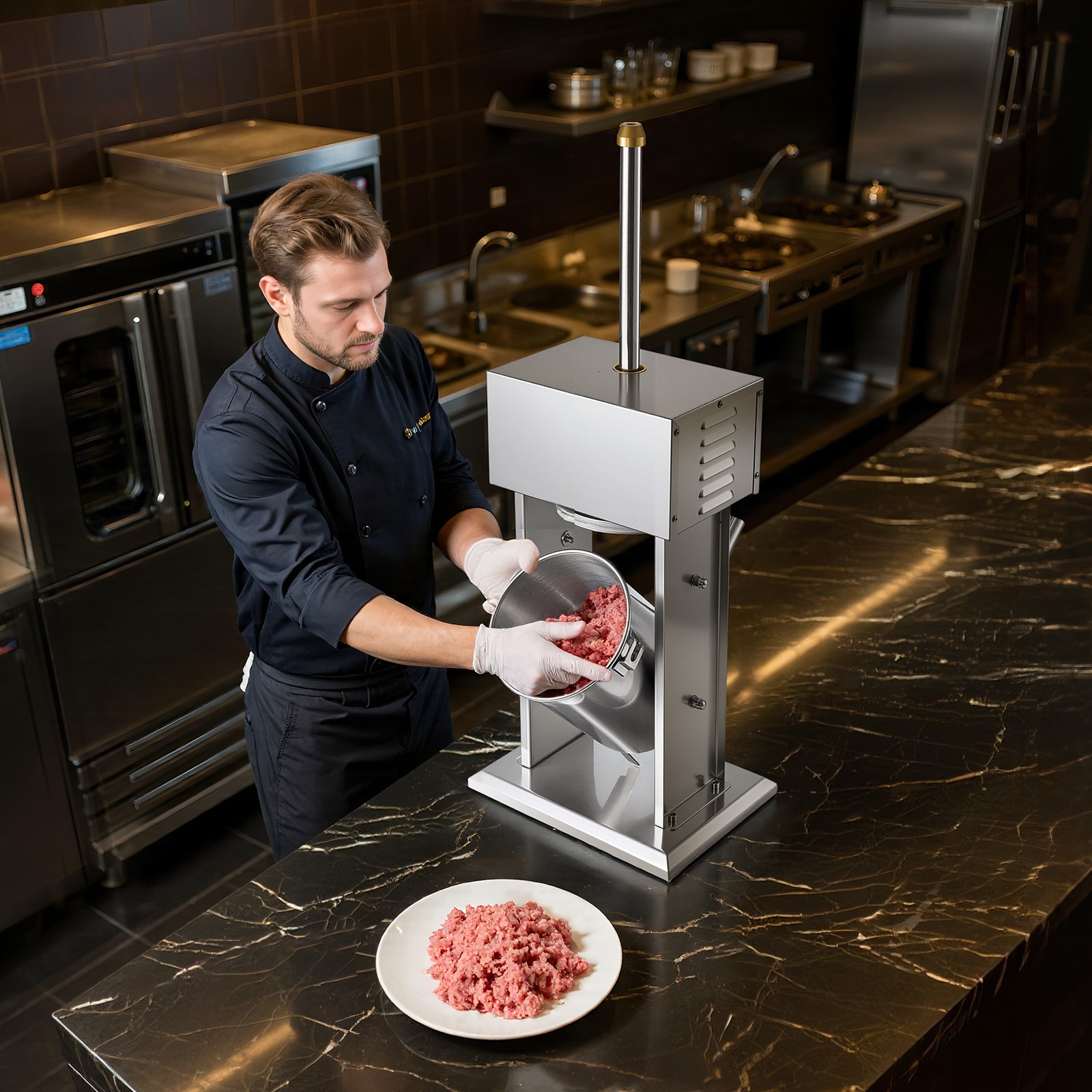 VEVOR Electric Sausage Stuffer 22 LBS / 10 L with 4 Tubes for Commercial & Home