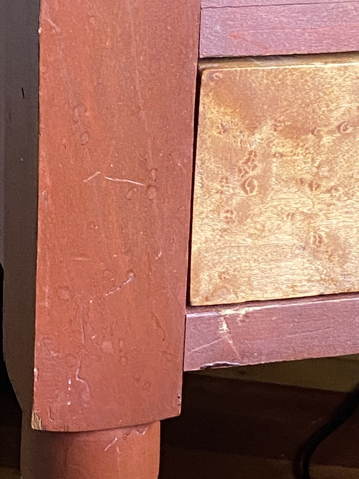 Antique Washstand w Birdseye Maple Drawer 19th Century Sheraton Style Classical