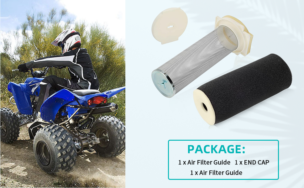 2002-2008 For Yamaha Grizzly 660 YFM660 Air Filter & Cage Guide & END CAP Kit