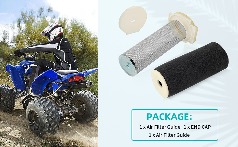 Air Filter & Cage Guide & CAP Kit For Yamaha Warrior Raptor Wolverine 350 YFM350