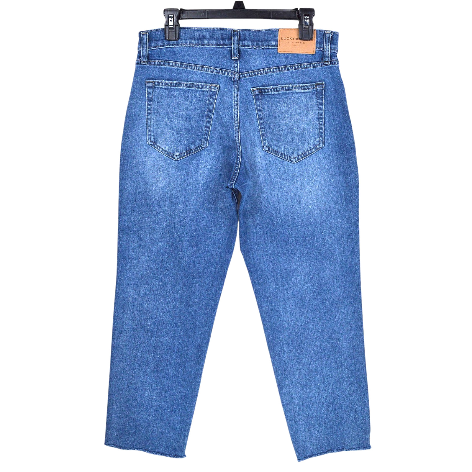 Lucky Brand Sienna Boyfriend Straight Jeans Womens Size 6/28 Blue Denim Mid Rise