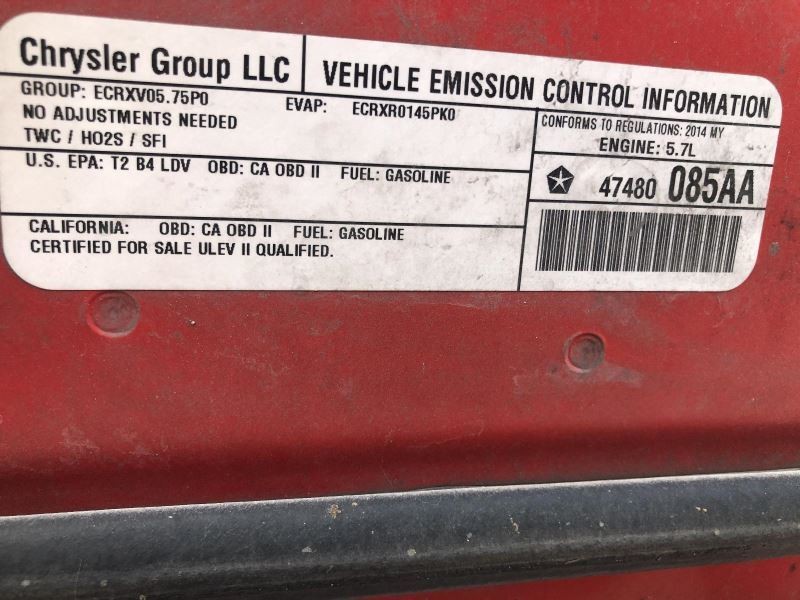 2014 DODGE CHARGER Adaptive Cruise Radar Unit (front mtd.) 799469