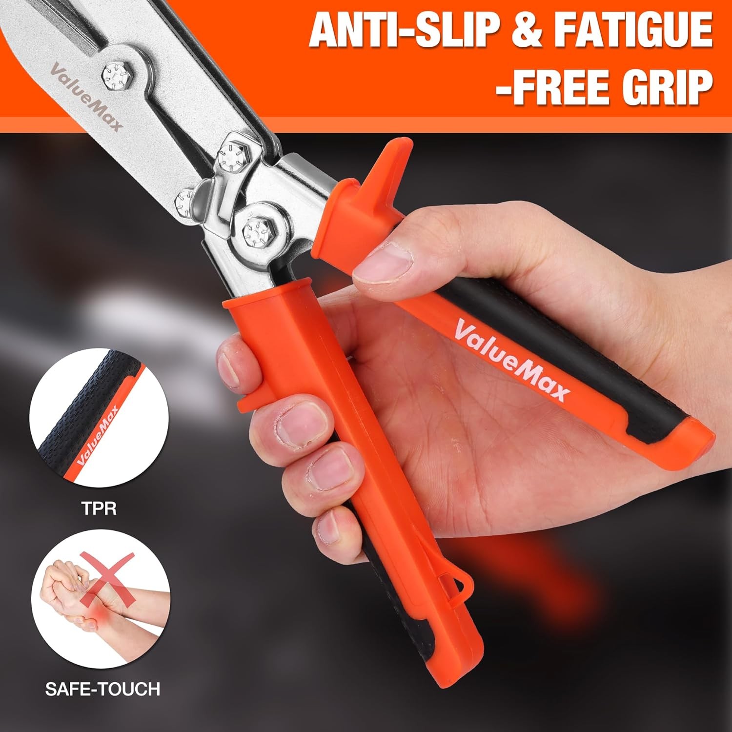 ValueMax 5-Blade Hand Crimpers Sheet Metal Tools for 24-28 Gauge Duct Stove Pipe