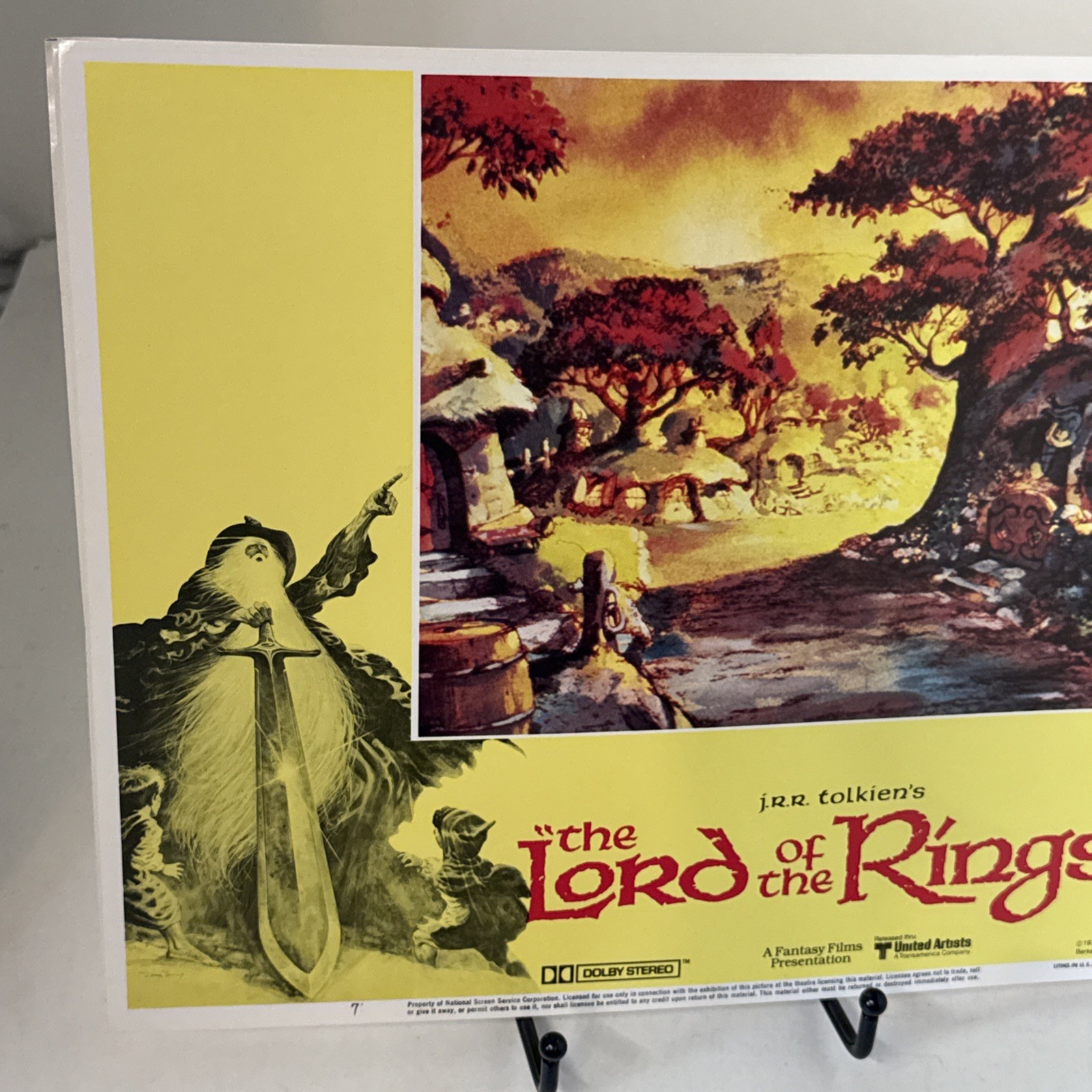 Original 1978 THE LORD OF THE RINGS Movie Lobby Cards -11x14- Set Of 3