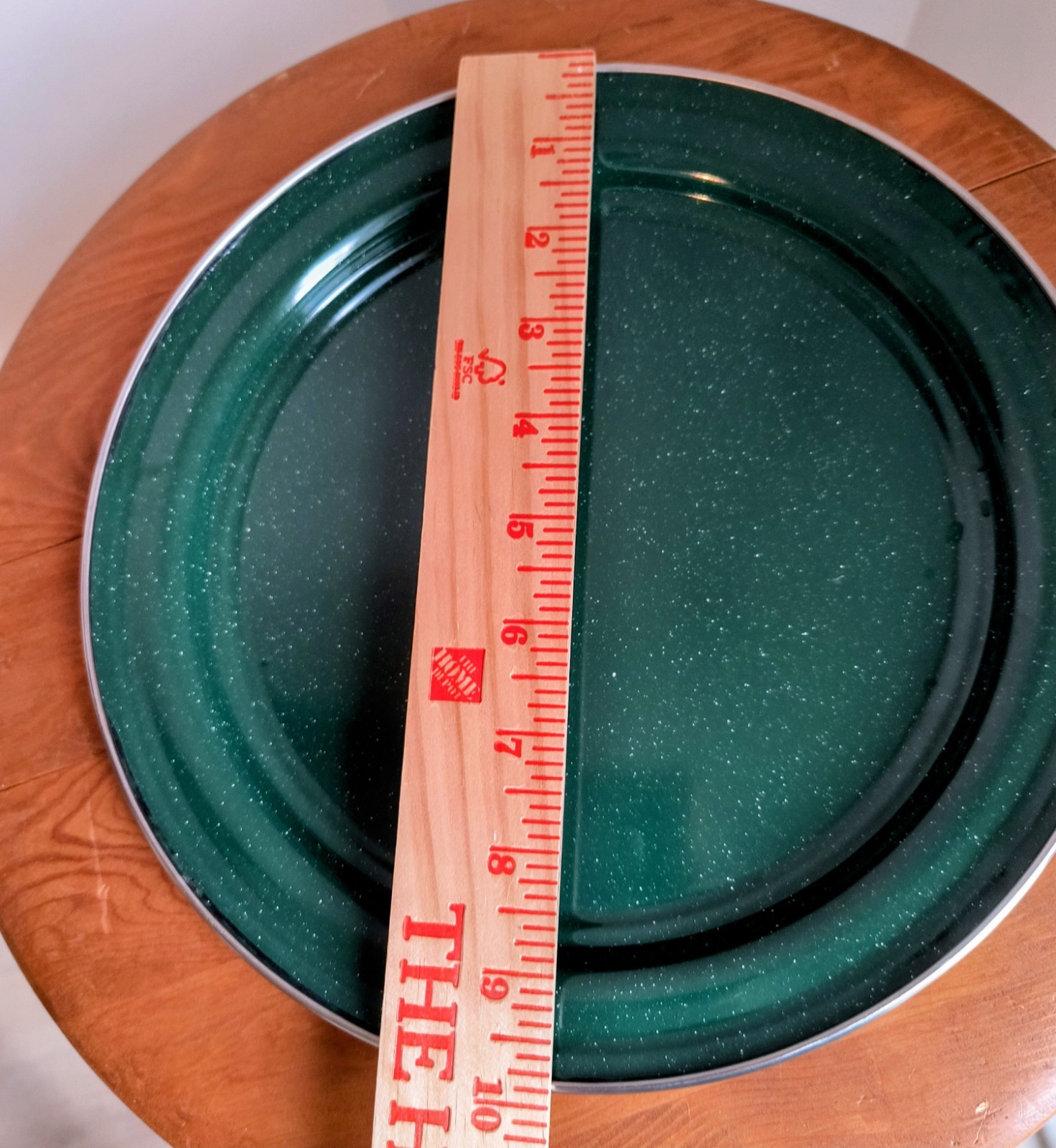 GSI Outdoors Pioneer Green enamelware 2 Serving Plates/2 Bowls camping prepping