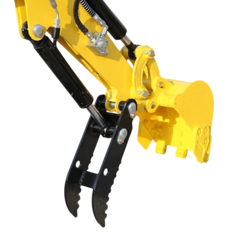 Hydraulic Thumb Clip Sets For 0.8-1.5T Mini Excavator Attachments with 2 hoses