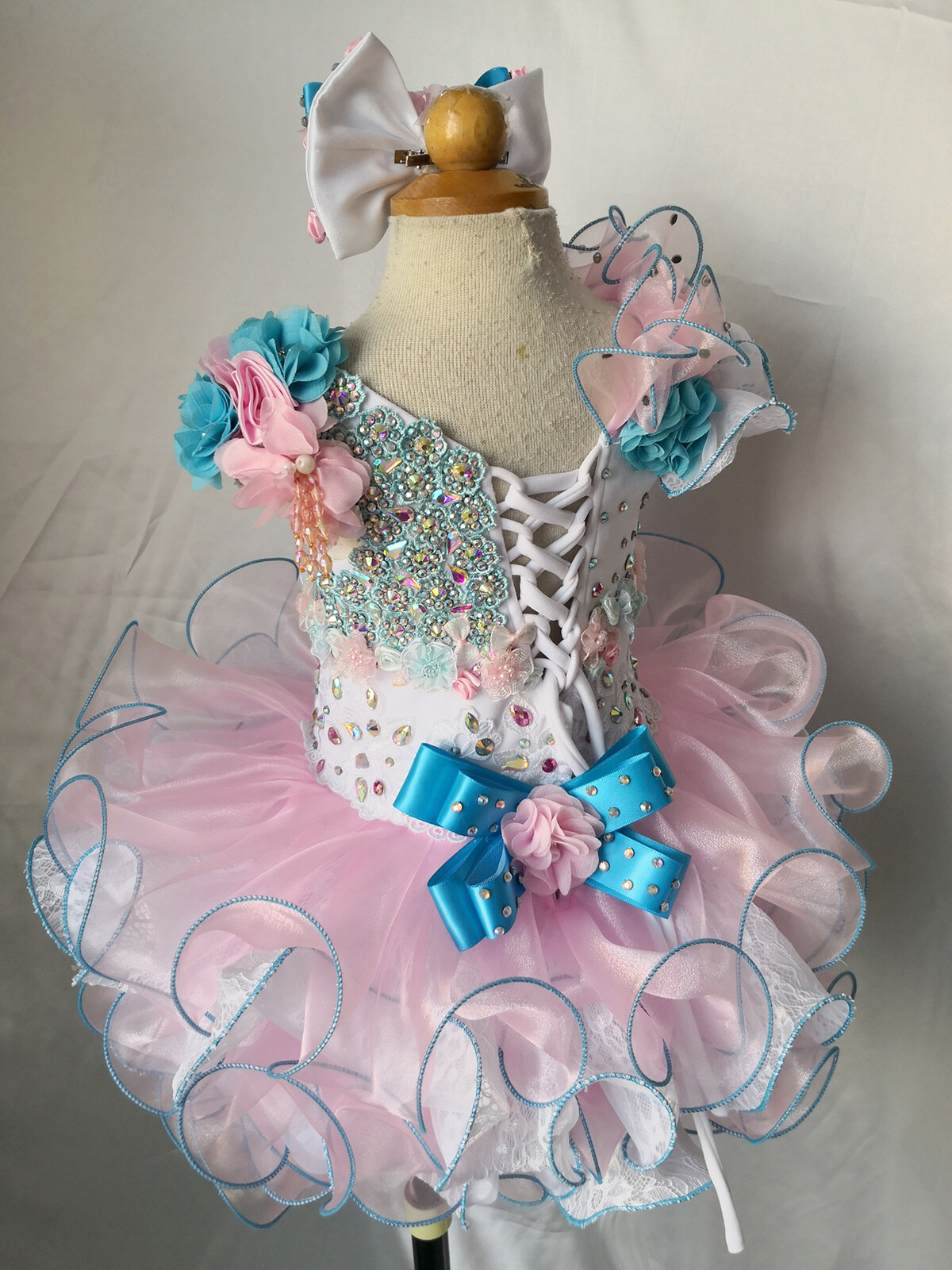 Jenniferwu Pageant Party Princess Birthday Dresses Tulle Tutu Dress for Girls