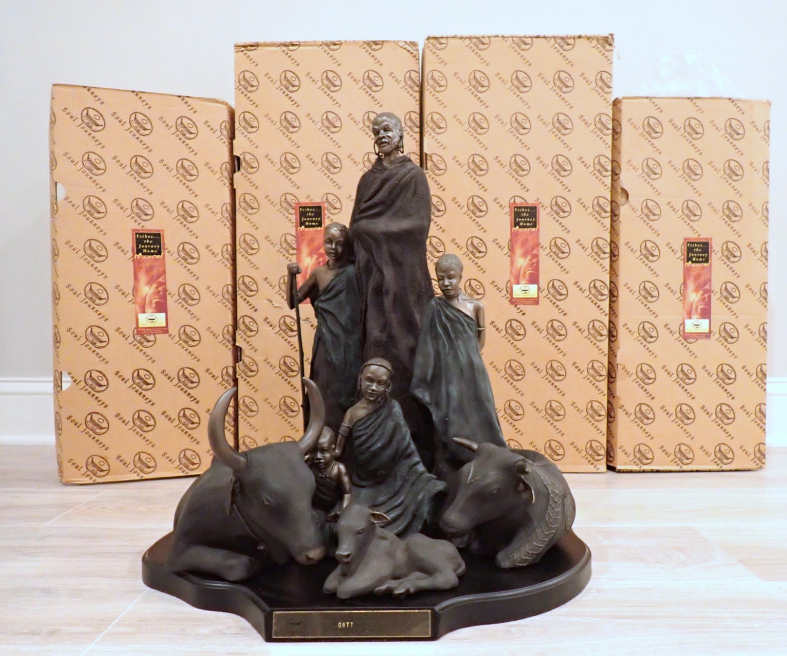 MIB AFRICAN AMERICAN SCULPTURE Soul Journeys - Maasai Sculpture; The Gift # 877