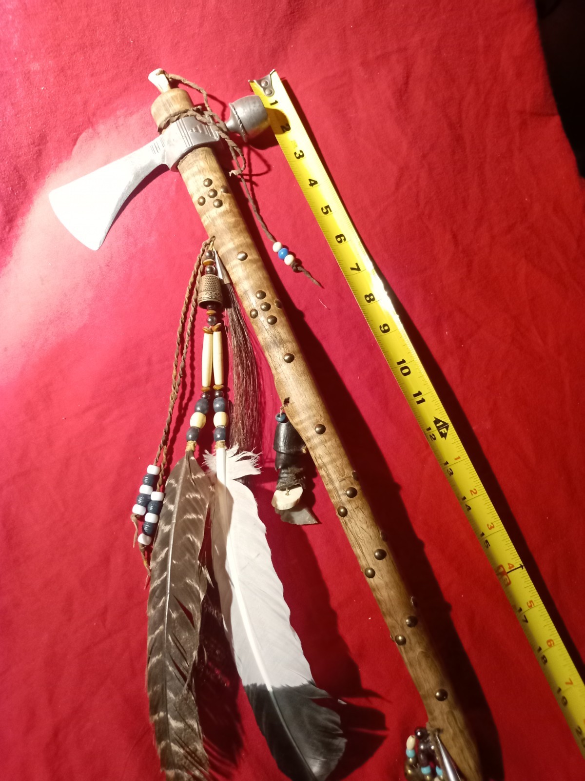 Native American Type Peace Pipe Tomahawk