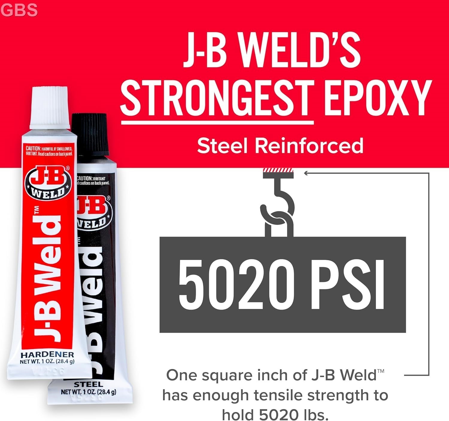 Strongest Metal Steel Aluminum Bond Adhesive Cold Weld Reinforced Epoxy Glue 2Oz