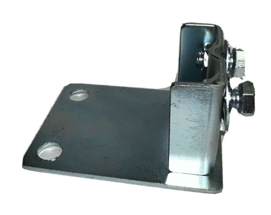 (2) Pallet Racking Universal Foot Plates for Uprights; Nuts, Bolts, Washer added