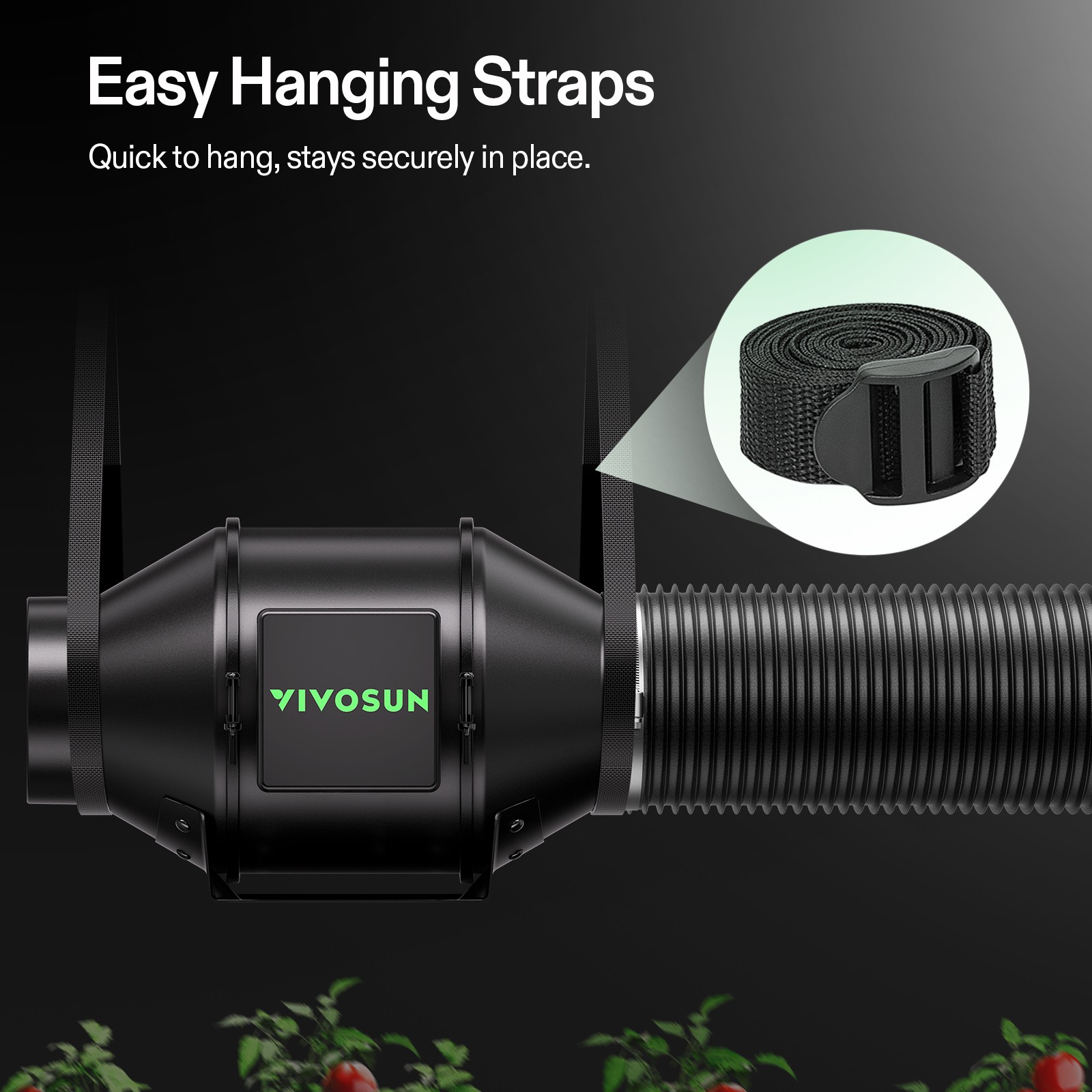 VIVOSUN 4x2ft Smart Grow Tent Kit 200W LED Grow Light G4 Ventilation Kit E42A+