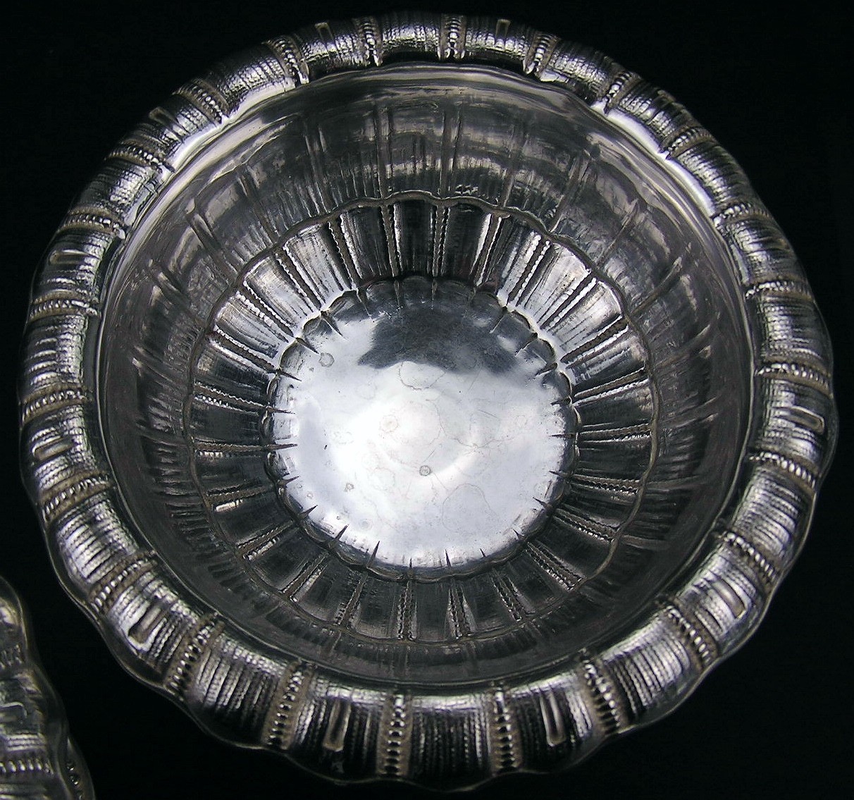 Pair Old 800 Silver German Sweet Meat Compotes Putti Riding Dolphin Hanau 627g