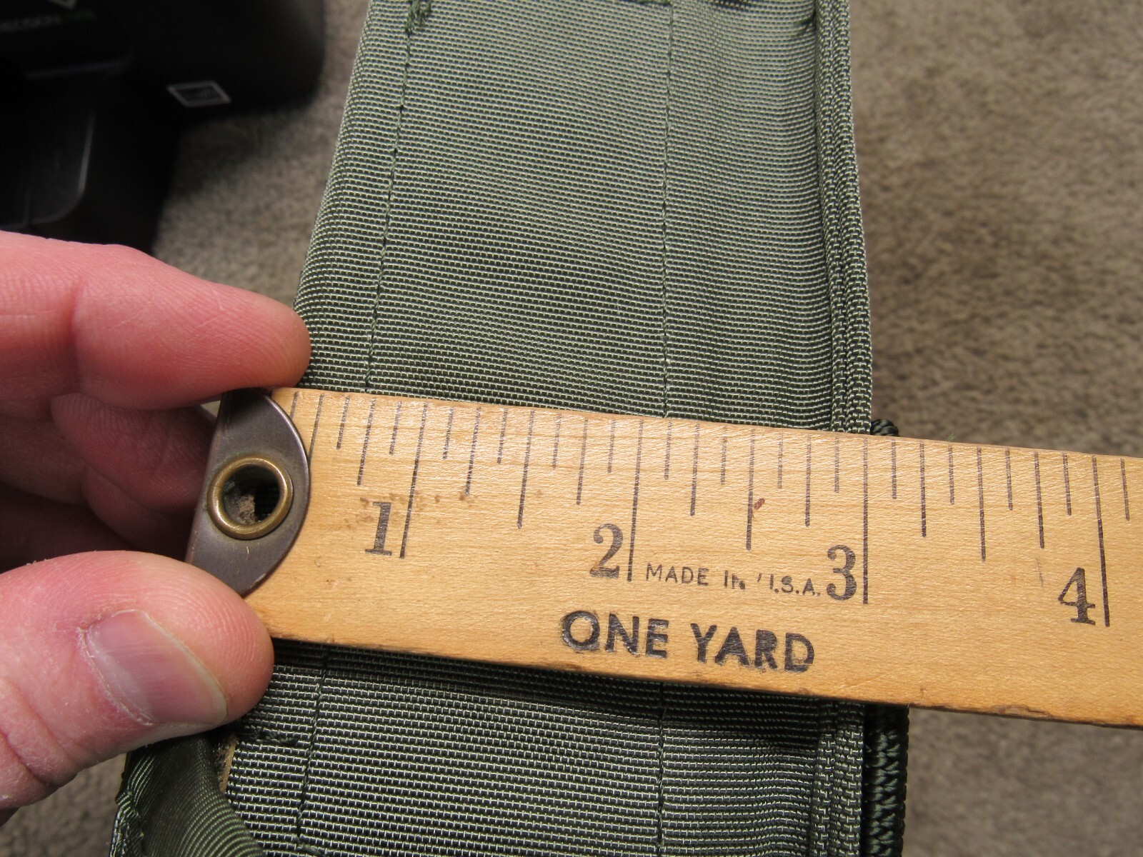 US Gunner Pouch Case w/ Alice Clips Old School OD Nylon 200 rd New Old Stock