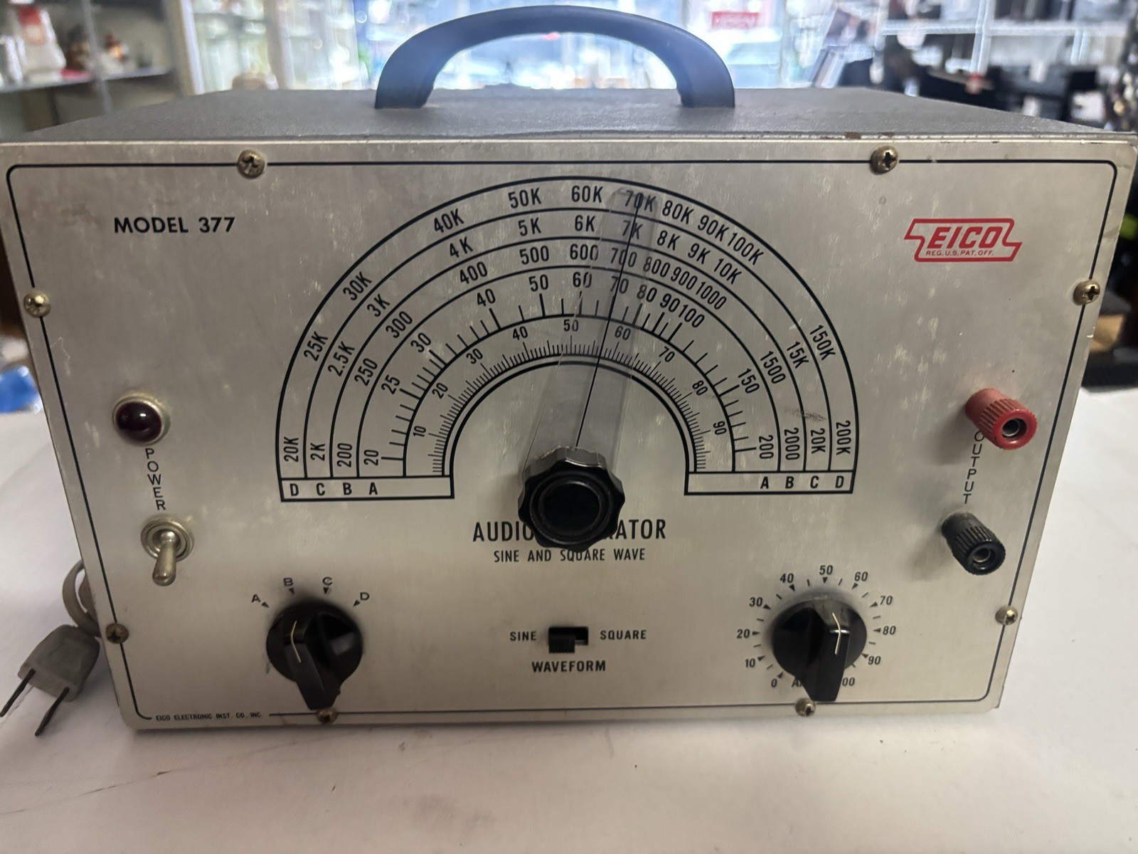 Vintage EICO Model 377 Audio Generator Sine & Square Wave - TESTED AND WORKS
