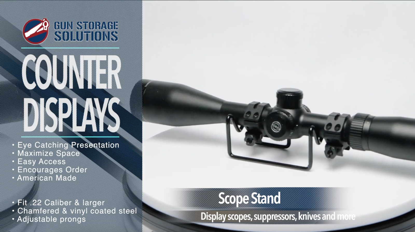 Scope / Knife / Suppressor Display Stand - 10 Pack