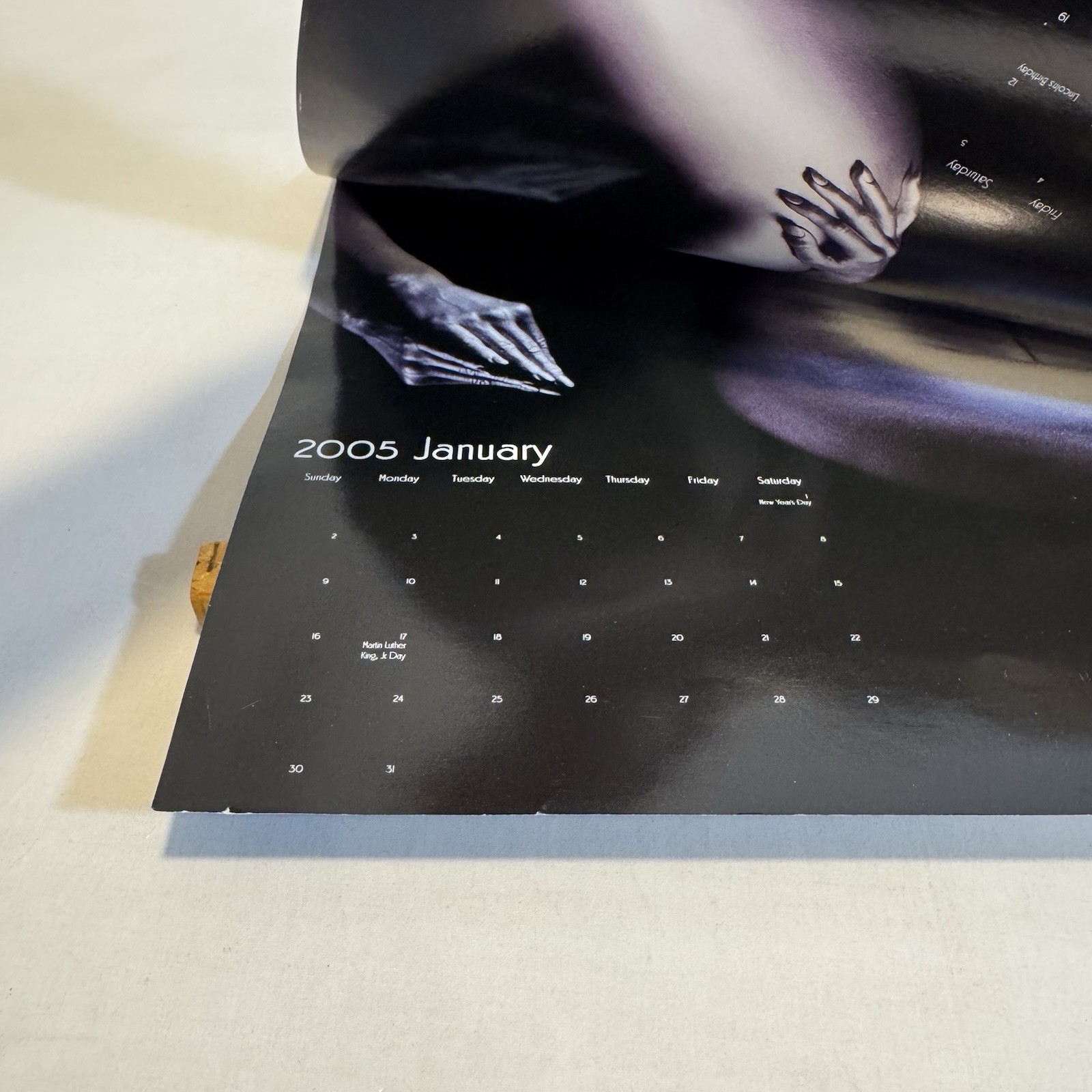 2005 Monte Christo Featuring Cigars & Silver Female Model Calendar **