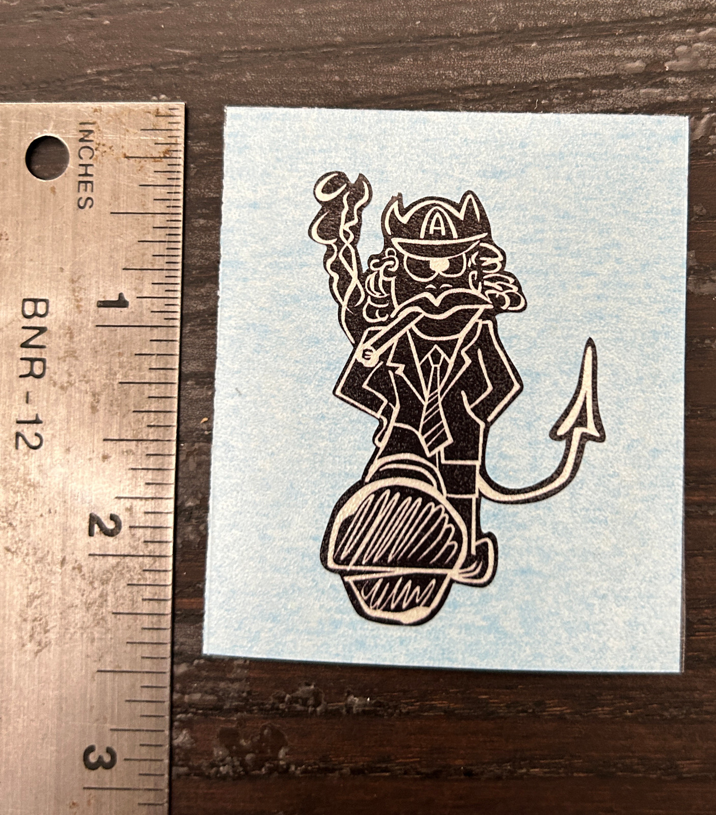 AC/DC Angus Young Prototype SG Guitar Headstock Logo Vinyl Sticker Decal