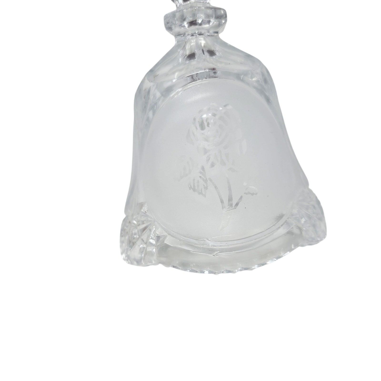 Lot Of 7 Mixed Etched Glass Ceramic Vintage Bells Collections Collectibles