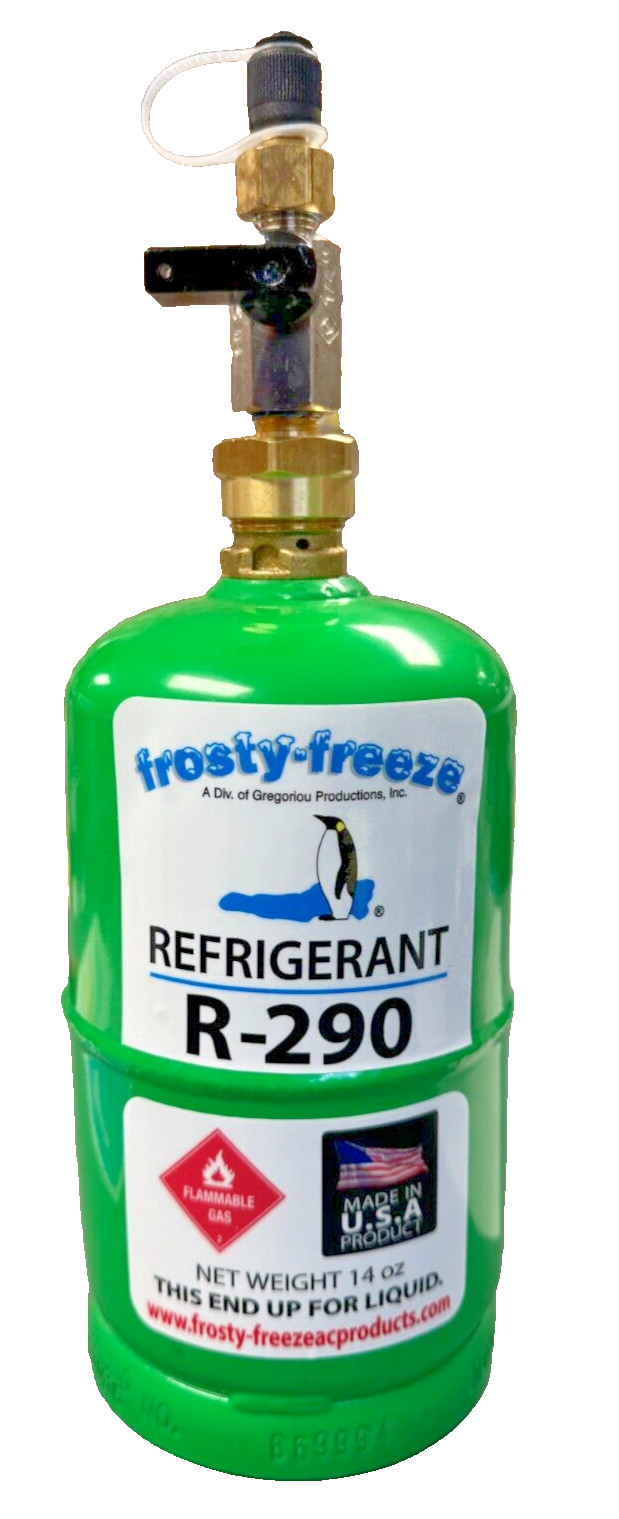 R290 w/14 oz. Refrigerant Tank Recovery Excellent Small Systems, 16 oz. Capacity