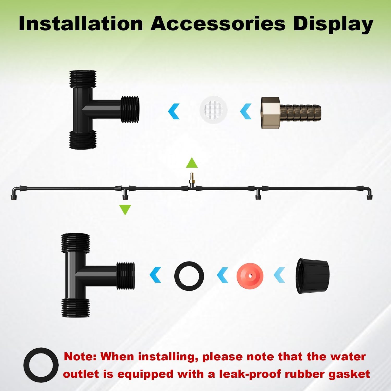 4-Nozzle Boom Sprayer Wand, Brass Fitting Sprayer, Wide-Coverage Agricultural