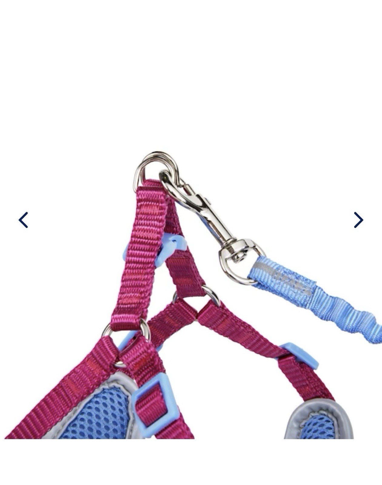 YOULY Reflective Utility Cat Harness & Leash Set, Purple & Pink, Small/Medium