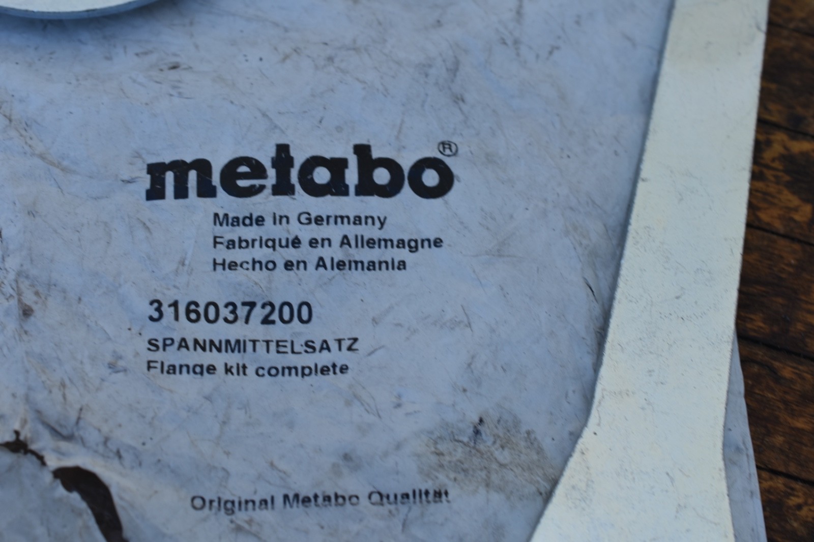 METABO Flange Kit: Mfr Part # 316037200, 3 pc