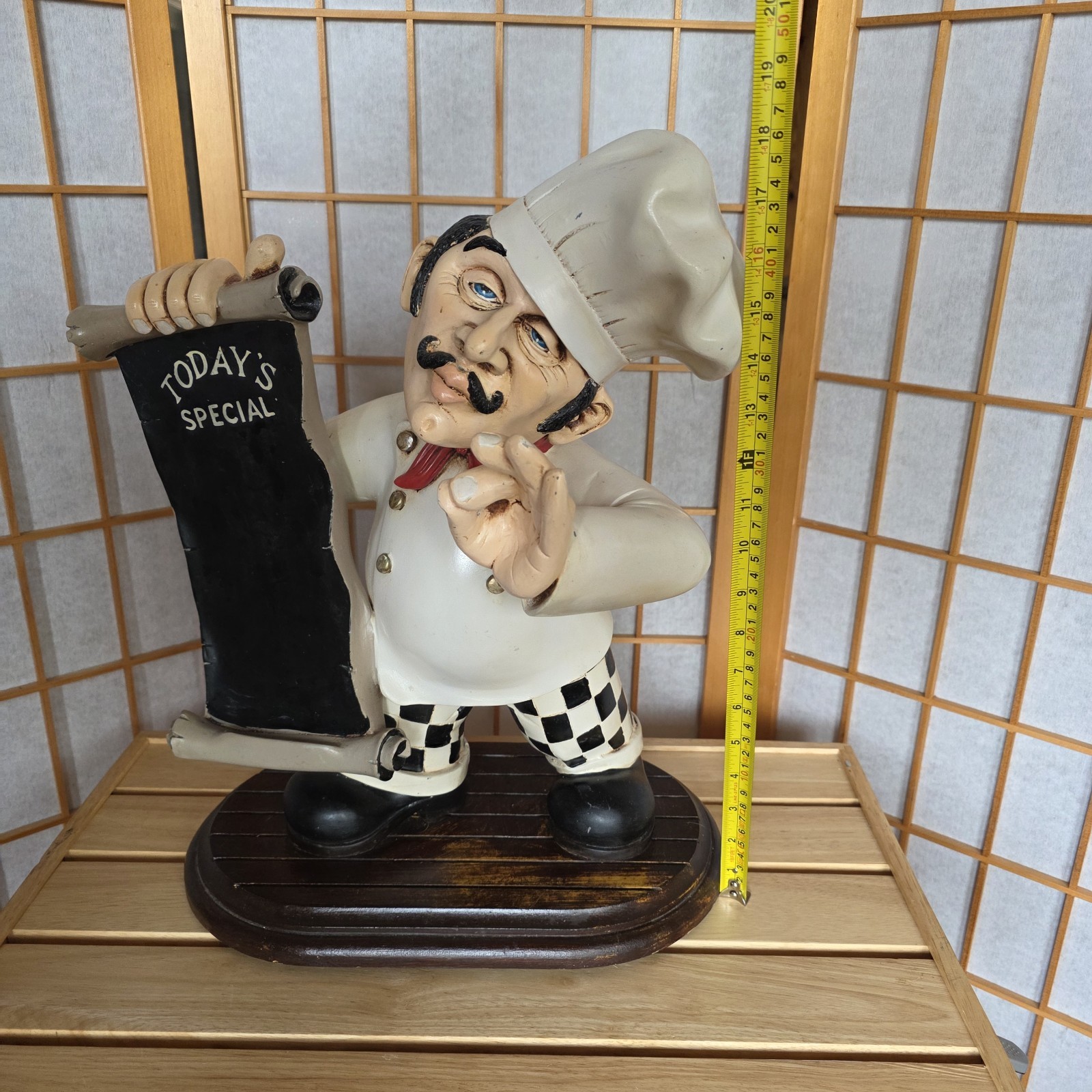 Peter Mook Pastry Chef Menu Display Chalkboard Home Or Restaurant Decor 18" Fun