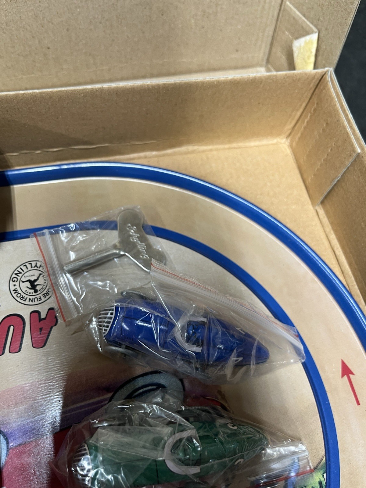 Schylling Auto Speedway Tin Windup Race Car Game NEW #3