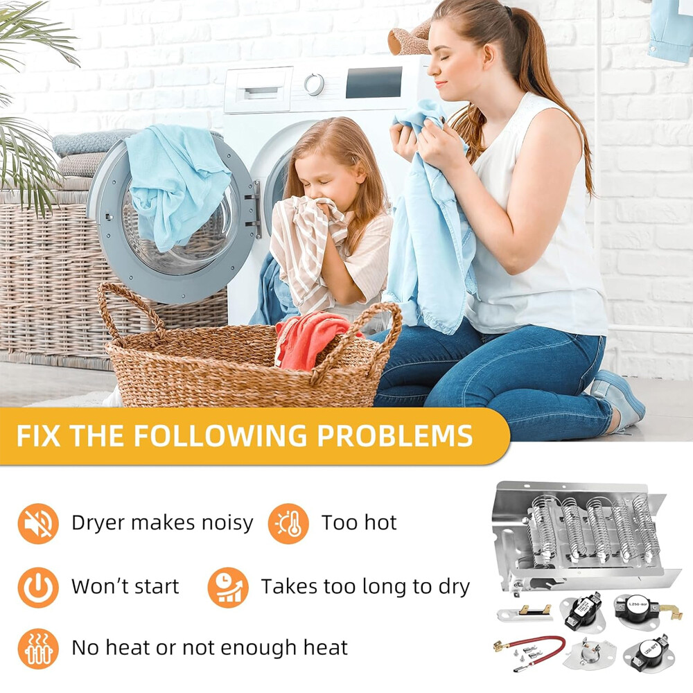 279838 Dryer Heating Element for Whirlpool Maytag Centennial Dryer Parts Kenmore