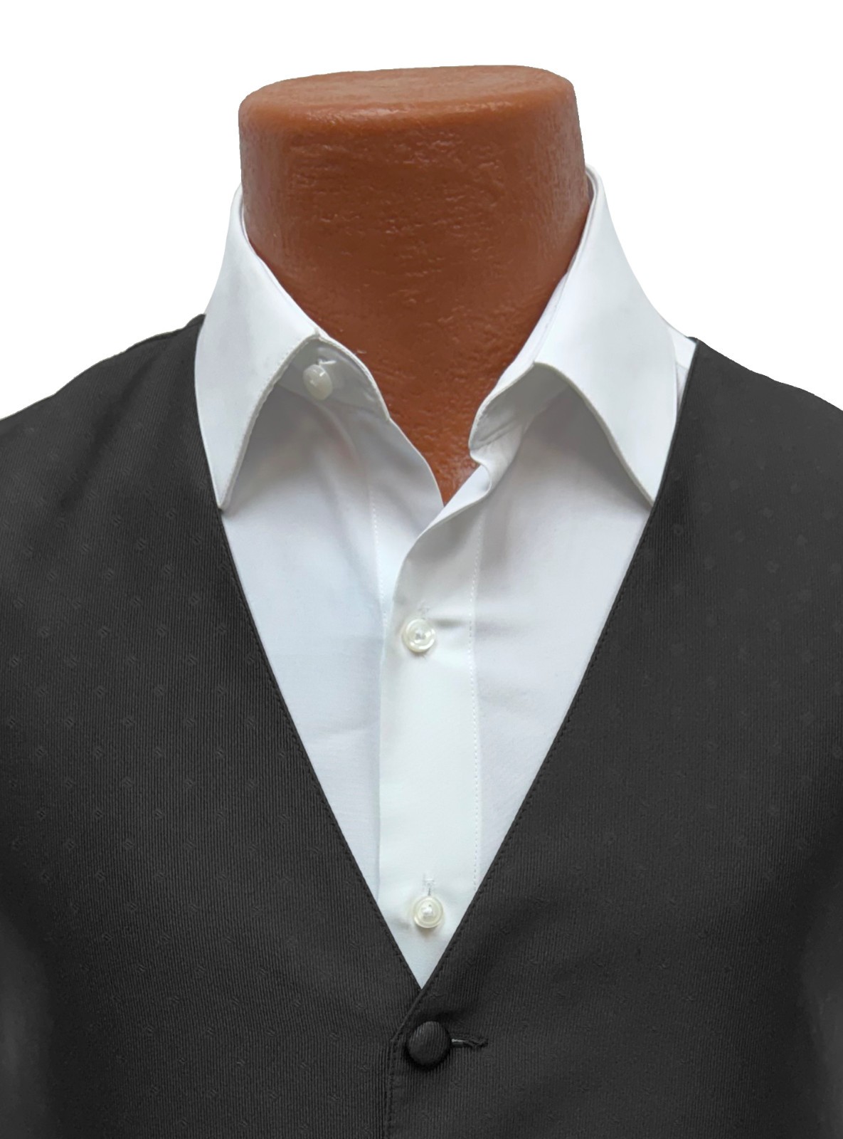 Men's Lauren Ralph Lauren Black Tuxedo Vest Adjustable Fullback Size M