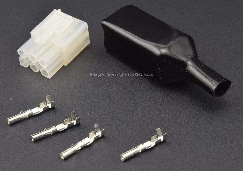 Workman Kenwood Yaesu Icom Alinco Others Replacement 6 Pin Molex Power Plug