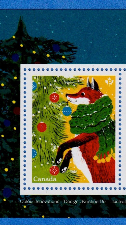 Canada Christmas 2025 " Holiday Tinsel Tales " Souvenir Sheet - MNH